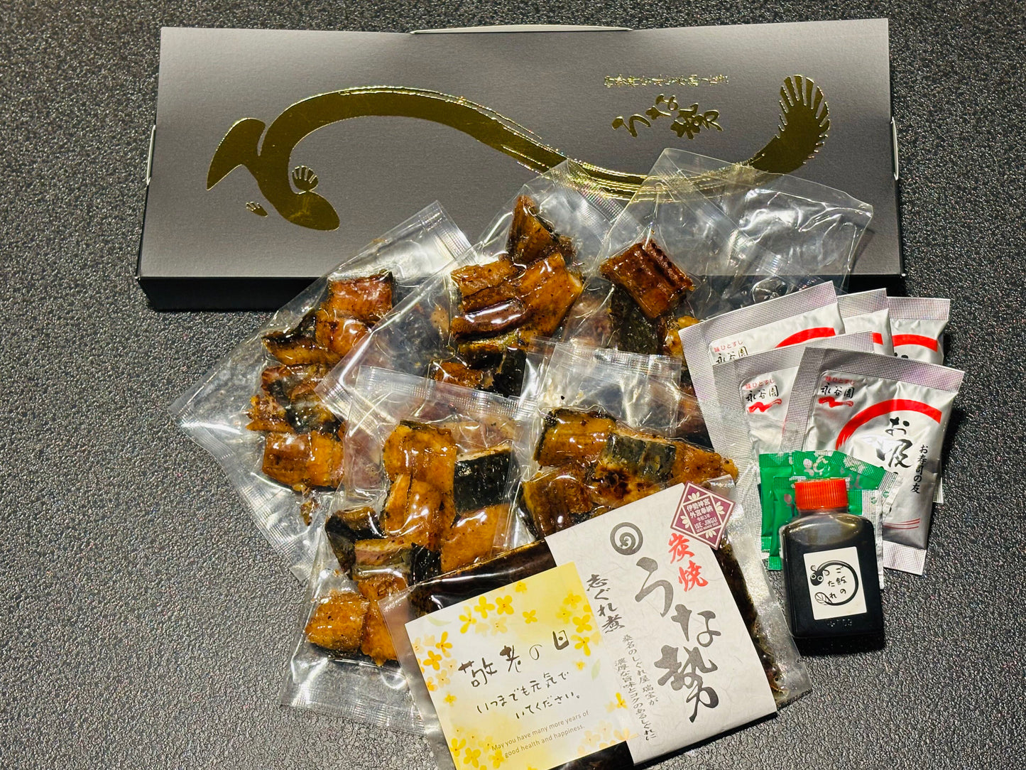 【敬老の日ギフト】うなぎ茶漬け 5食 + 限定ラベル うなぎしぐれ煮
